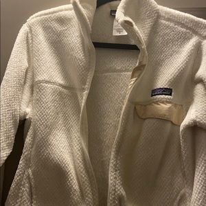 Women’s Patagonia retool zip up medium cream white